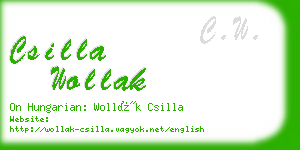 csilla wollak business card